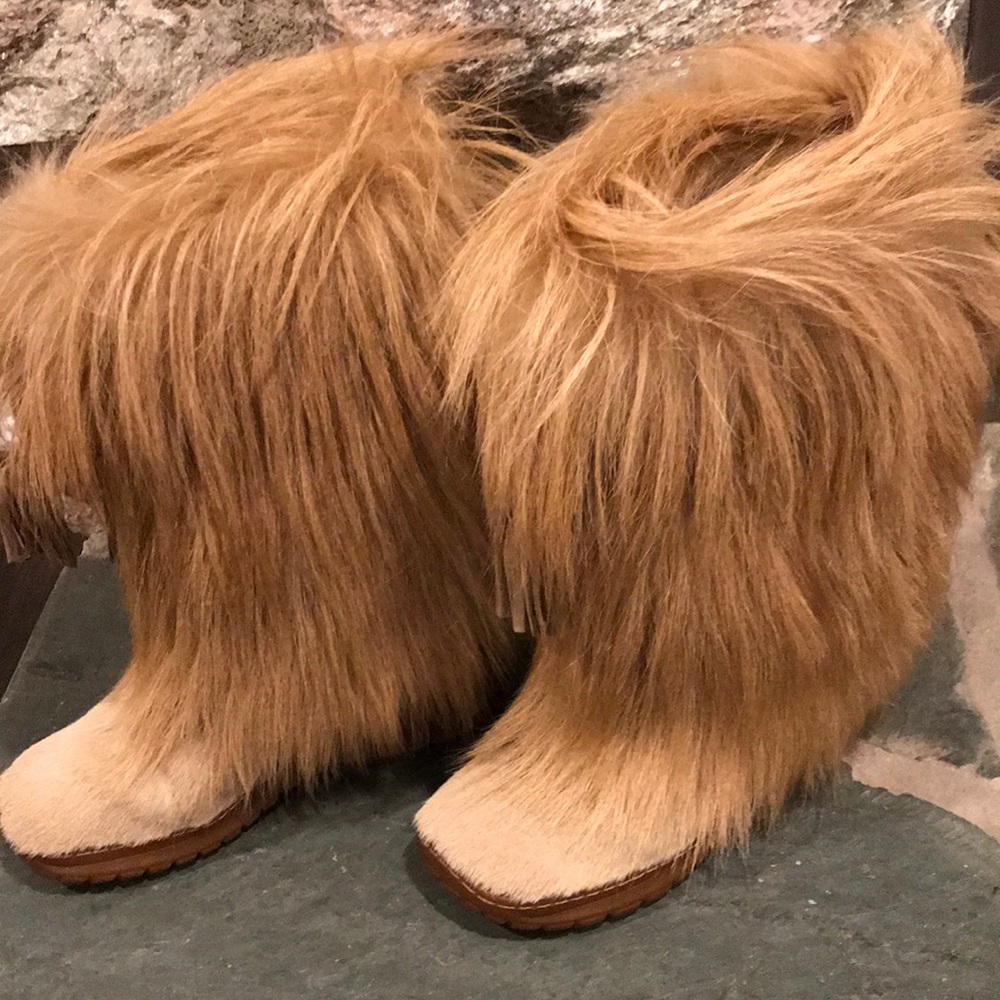 👢Winters coming!!! Winna Goat fur Apres Ski boot